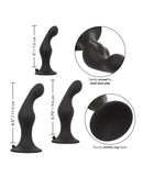 Silicone Anal Ripple Kit - Black