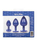 Cheeky Gems 3 pc Plug Set - Purple