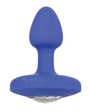 Cheeky Gems Small Rechargeable Vibrating Probe - Blue