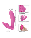 Venus Butterfly Silicone Remote Pulsating Venus G - Pink