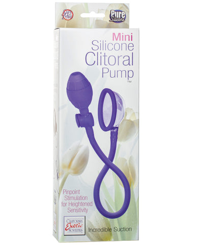 Mini Silicone Clitoral Pump - Purple