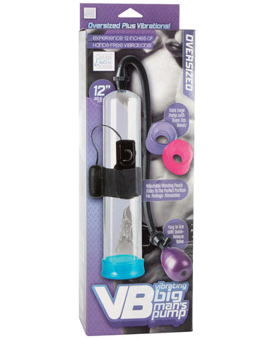 Vibrating Big Man's 12" Pump w/3 Sized Sleeves