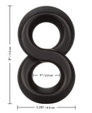 Ultra Soft Crazy 8 Ring - Black