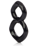 Crazy 8 Enhancer Double Cock Ring - Black