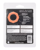 Alpha Liquid Silicone Sexagon Ring - Orange