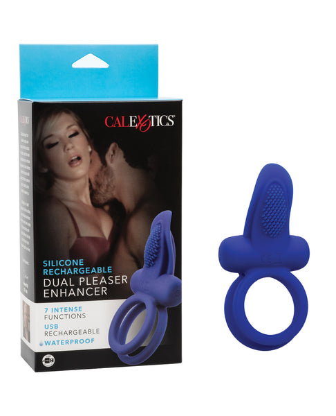 Couples Enhancers Silicone Rechargeable Dual Pleaser Enhancer