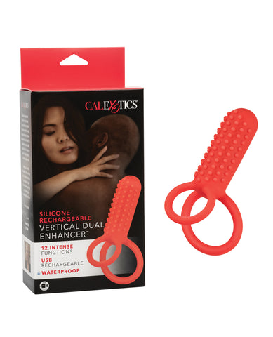 Silicone Rechargeable Vertical Dual Enhancer