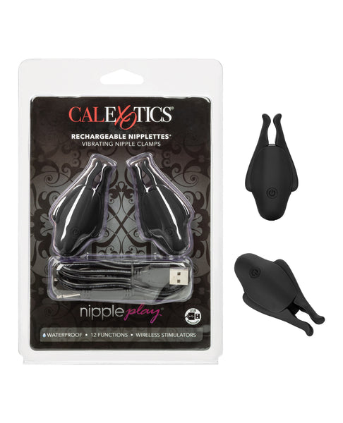 Nipple Play Rechargeable Nipplettes - Black