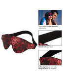 Scandal Black Out Eyemask -  Black/Red