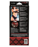 Scandal Crotchless Pegging Panty Set L/XL - Red