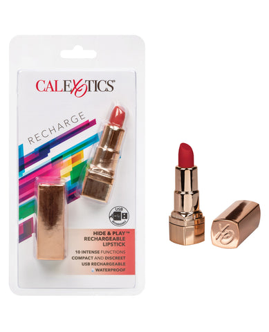 Hide & Play Rechargeable Lipstick - Red