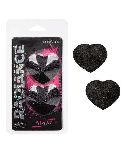 Radiance Heart Pasties - Black O/S