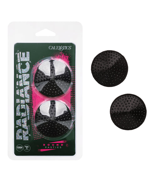 Radiance Round Pasties - Black O/S