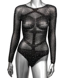 Radiance Long Sleeve Body Suit - Black QN