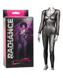 Radiance Crotchless Full Body Suit - Black O/S