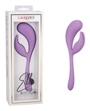 Elle Liquid Silicone Dual Flicker - Purple