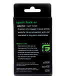 Sport Fucker Cock Tube - Blue