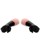 Shots Fist It Latex Short Gloves - Black