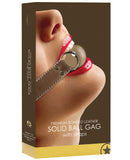 Shots Ouch Solid Ball Gag  - Mocca