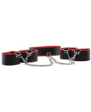 Shots Ouch Reversible Collar w/Wrist & Ankle Cuffs - Red