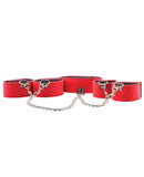 Shots Ouch Reversible Collar w/Wrist & Ankle Cuffs - Red