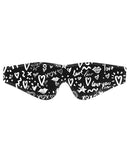 Shots Ouch Love Street Art Fashion Printed Eye Mask - Black