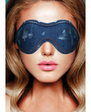 Shots Denim Eye Mask - Blue