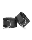 Shots Ouch Black & White Velcro Hand/Ankle Cuffs - Black