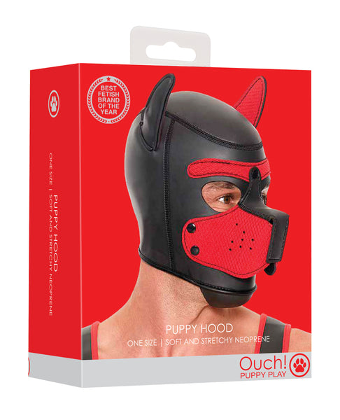 Shots Ouch Puppy Play Puppy Hood - Red