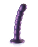 Shots Ouch 5" Beaded G-Spot Dildo - Metallic Purple