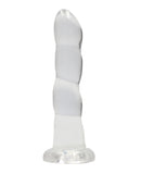 Shots RealRock Crystal Clear 7" Dildo  - Transparent