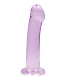 Shots RealRock Crystal Clear 7" Dildo  - Purple