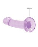 Shots RealRock Crystal Clear 7" Dildo  - Purple