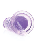 Shots RealRock Crystal Clear 6" Straight Dildo w/Suction Cup - Purple