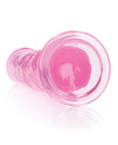 Shots RealRock Realistic Crystal Clear 11" Straight Dildo - Pink