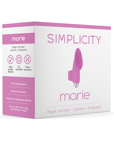 Shots Simplicity Marie Finger Vibrator - 10 Speed Pink