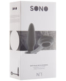 Shots Sono Butt Plug w/Cockring #1 - Grey