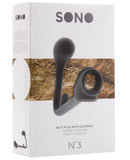 Shots Sono Butt Plug w/Cockring #3 - Black