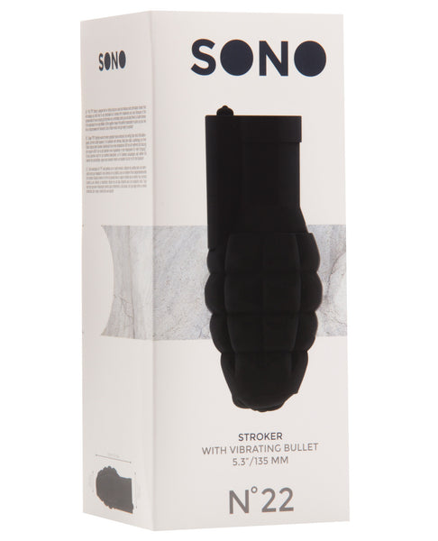 Shots Sono Stroker w/Vibrating Bullet #22 - Black