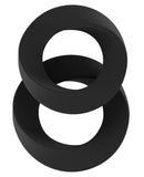 Shots Sono Infinity Cockring Set #24 - Black Pack of 2