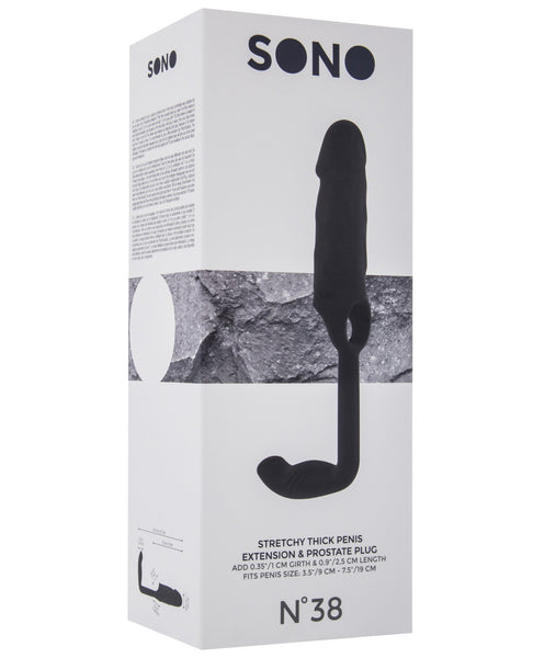 Shots Sono Stretchy Penis Extenstion #38 - Black