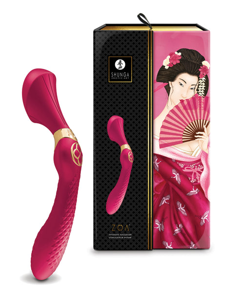 Shunga Zoa Intimate Massager - Raspberry