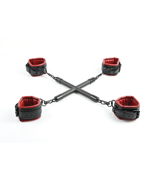 Saffron Hog Tie & Cuff Set - Red/Black