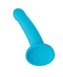 Solid Silicone 7" Dildo Hux - Blue