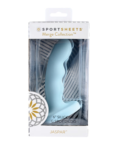 Sportsheets Jaspar 6" Silicone G Spot Dildo - Blue