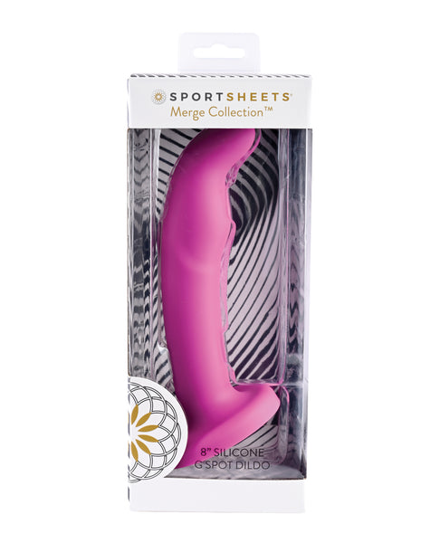 Sportsheets Tana 8" Silicone G Spot Dildo - Pink