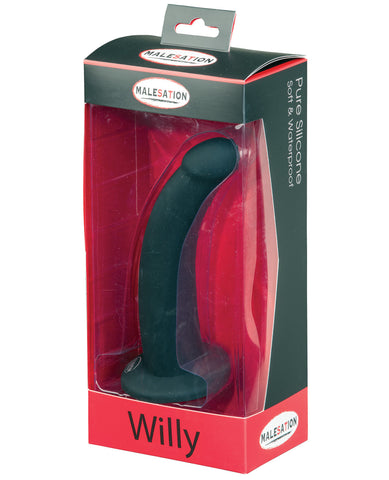 Malesation Willy Silicone Dildo - Black