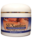 Sexsation Arousal Cream - 2 oz Blueberry