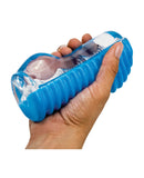 Climax Gems Hand Job Stroker - Aquamarine