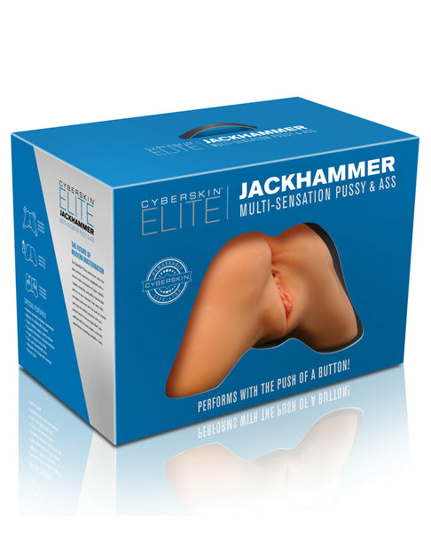 CyberSkin Elite Jackhammer Pussy & Ass - Flesh